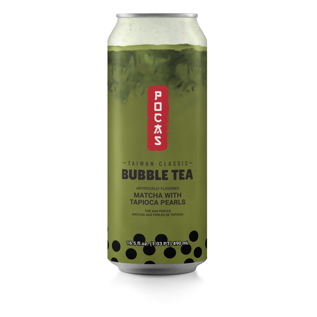Pocas Bubble Tea Matcha 16.5oz 24ct