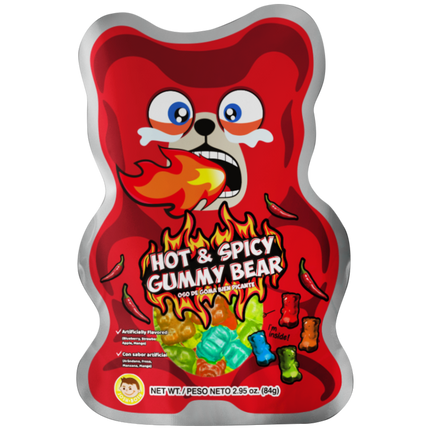 Pocas Hot & Spicy Gummy Bears 2.95oz 48ct