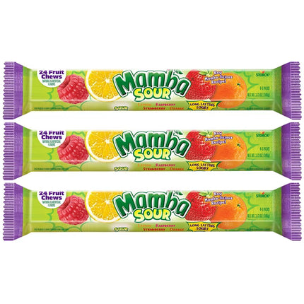 Mamba Sour Fruit Chews Candy 24ct