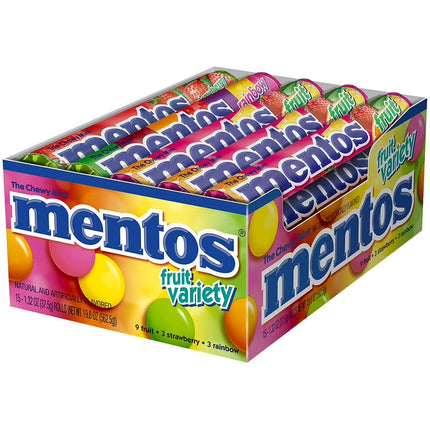 Mentos Singles Mixed Fruit 1.32oz 15ct