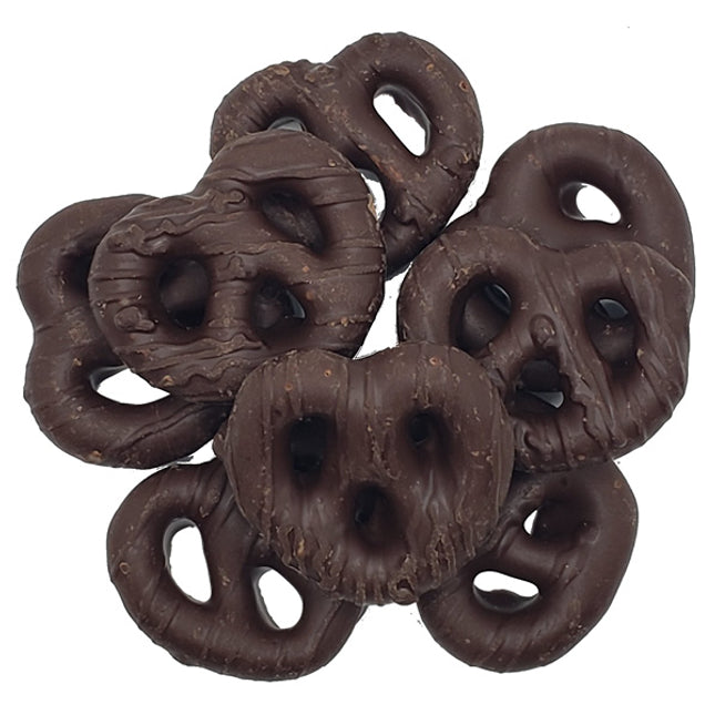 Dark Chocolate Confectionery Mini Pretzels 15 Pound Case