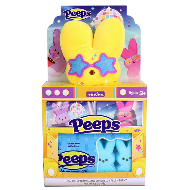 Peeps Bunny Plush Disco Bus Gift Set 1.5oz 1-Count