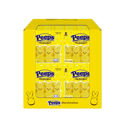 Peeps Marshmallow Bunnies Yellow 12pk 24ct