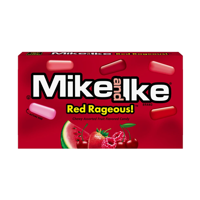 Mike & Ike Theater Box Red Rageous 4.25oz 12ct