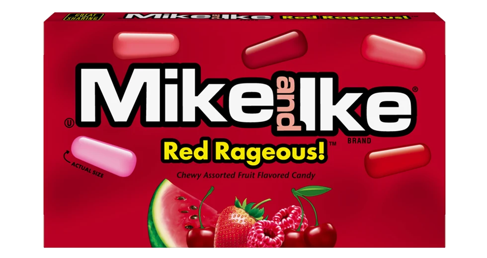 Mike & Ike Theater Box Red Rageous 4.25oz 12ct