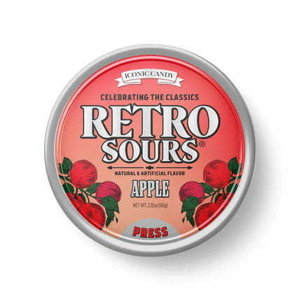 Iconic Retro Sours Apple Tin 8ct