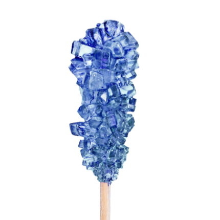Roses Confection Crystal Sticks Blue Raspberry Unwrapped 120ct