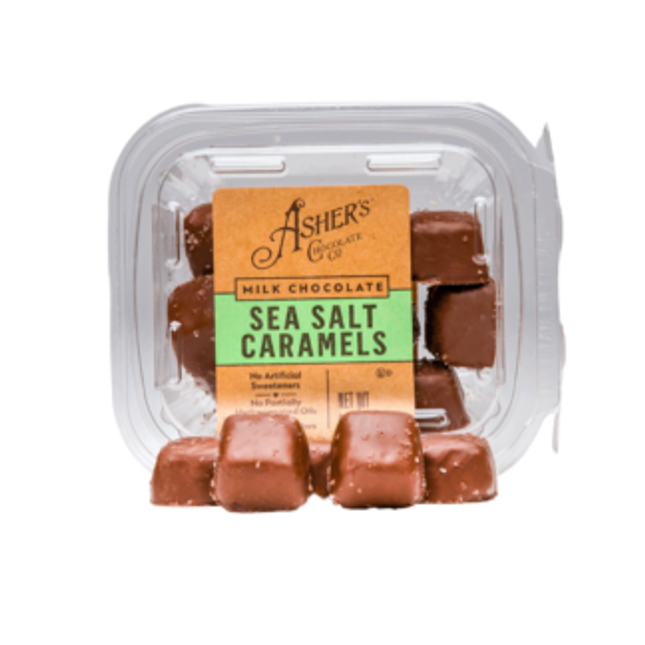 Special Order 1 week Asher Milk Caramels Sea Salt 6.5oz 12ct Freshpacks