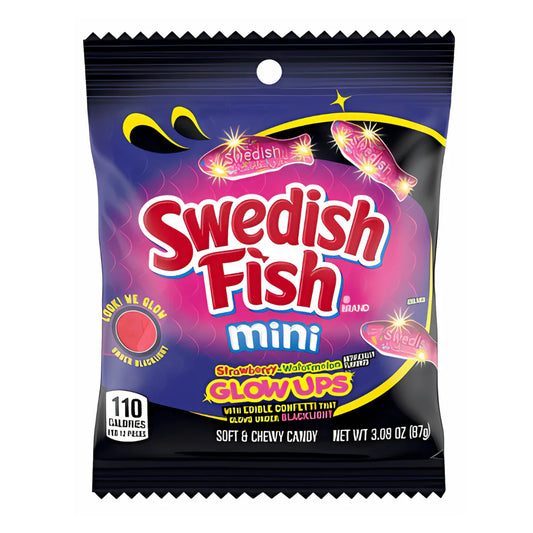 Swedish Fish Glowups Peg Bag 3.08oz 12ct