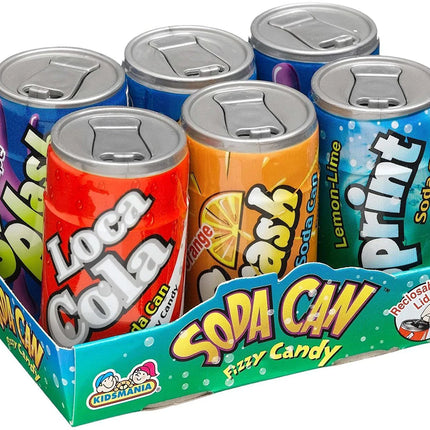 Kidsmania Soda Pop Fizzy Candy 6 count Pack 12ct