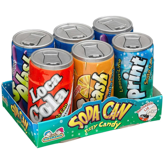 Kidsmania Soda Pop Fizzy Candy 6 count Pack 12ct