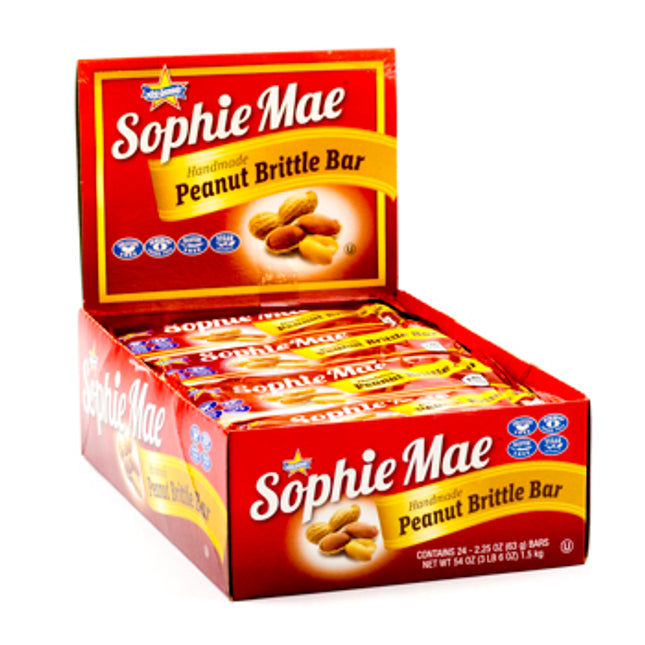 Sophie Mae Peanut Brittle Bar 2.25oz 24ct