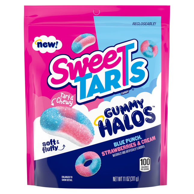 Sweetarts Gummy Halos Peg Bag 6oz 12ct