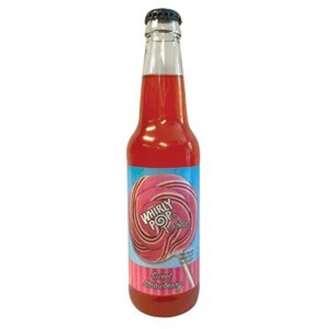 Whirly Pop Soda Sweet Strawberry 12oz 24ct