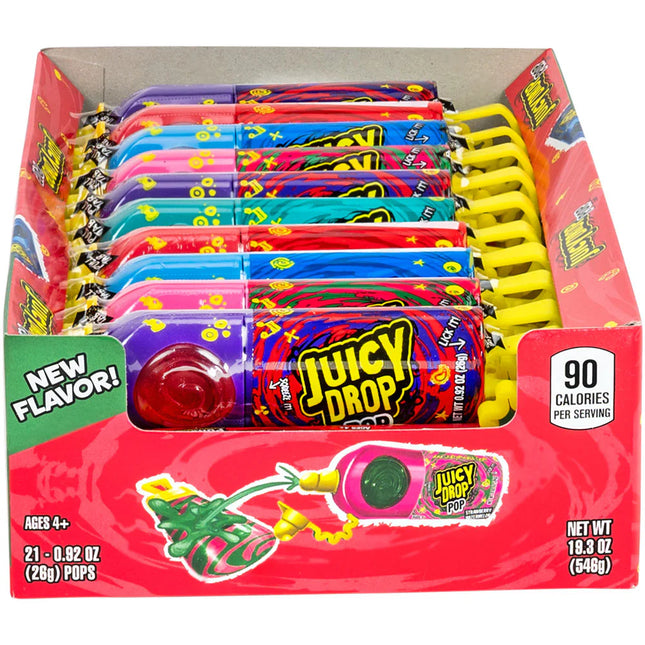 The Bazooka Company Juicy Drop Pop 21ct