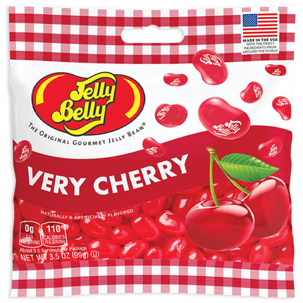 JELLY BELLY PEG BAG - VERY CHERRY 3.5oz 12ct