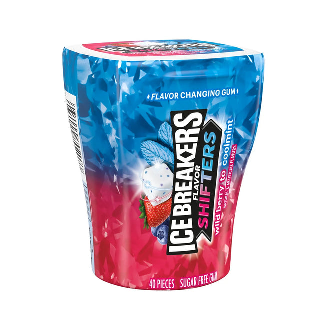 ICE BREAKERS Shifters Wild Berry/Coolmint Flavors Sugar-Free Gum 6ct