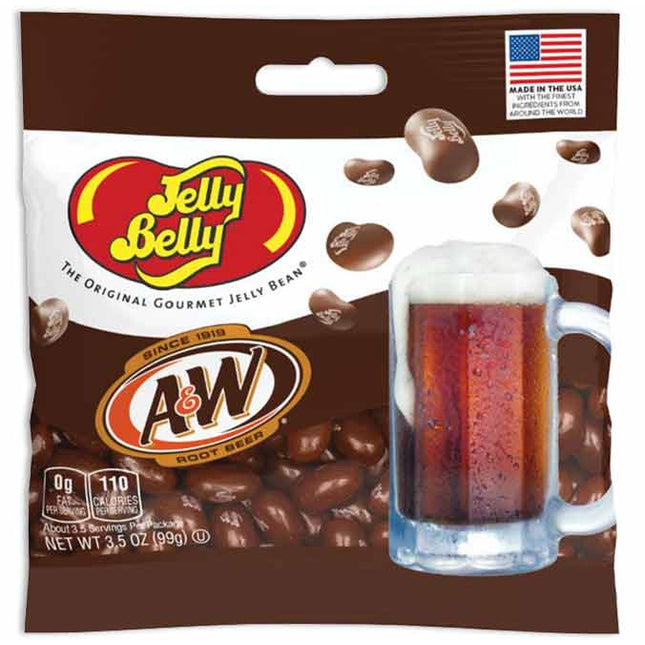 JELLY BELLY PEG BAG - A&W ROOT BEER 3.5oz 12ct