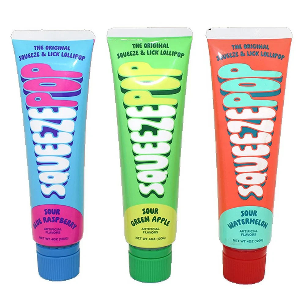 Squeeze Pop Assorted Flavor 4oz Tube 12ct