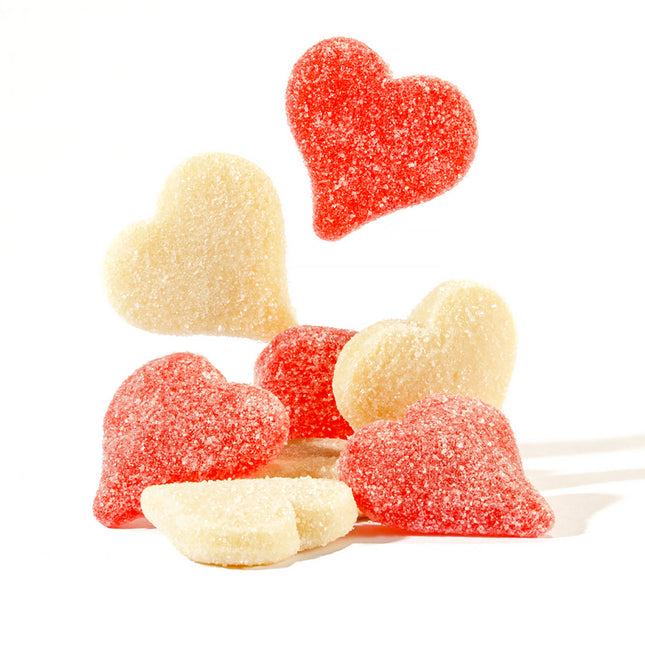 Albanese Sour Gummi Hearts Red and White 4.5lb