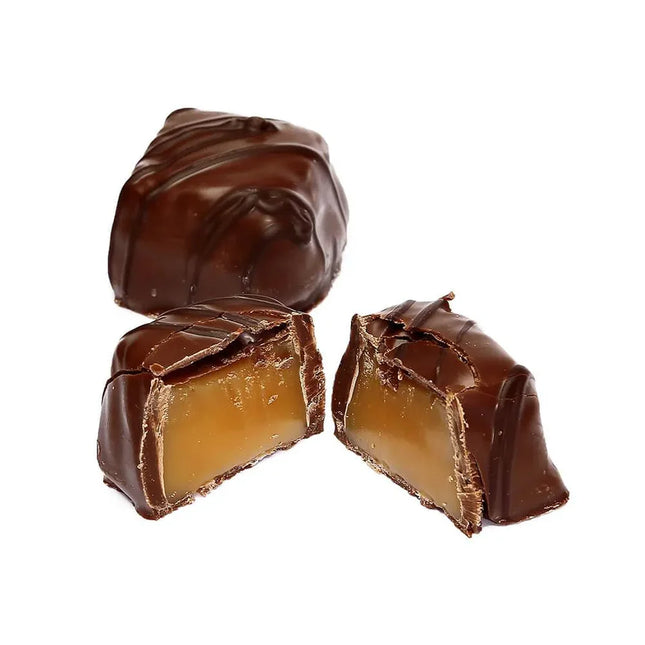 Asher Milk Chocolate Vanilla Caramels With Dark String 6lbs