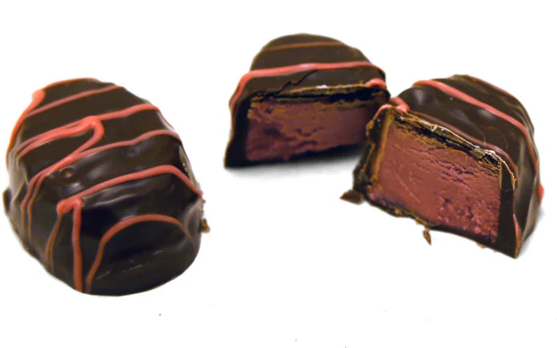 Asher Dark Chocolate Raspberry Creams With Pink String 6lbs