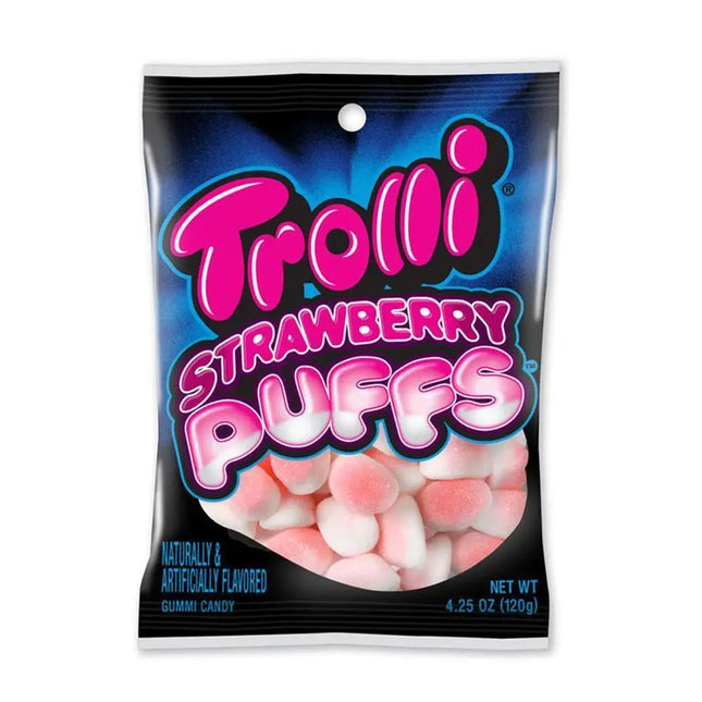 Trolli Strawberry Puffs 4.25oz Bag 12ct