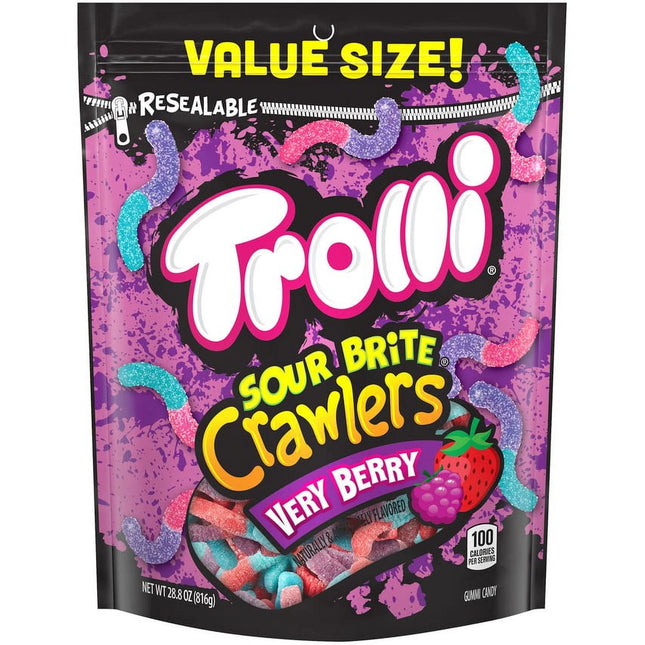 PREORDER Trolli Sour Brite Crawlers Very Berry 28.8oz Bag