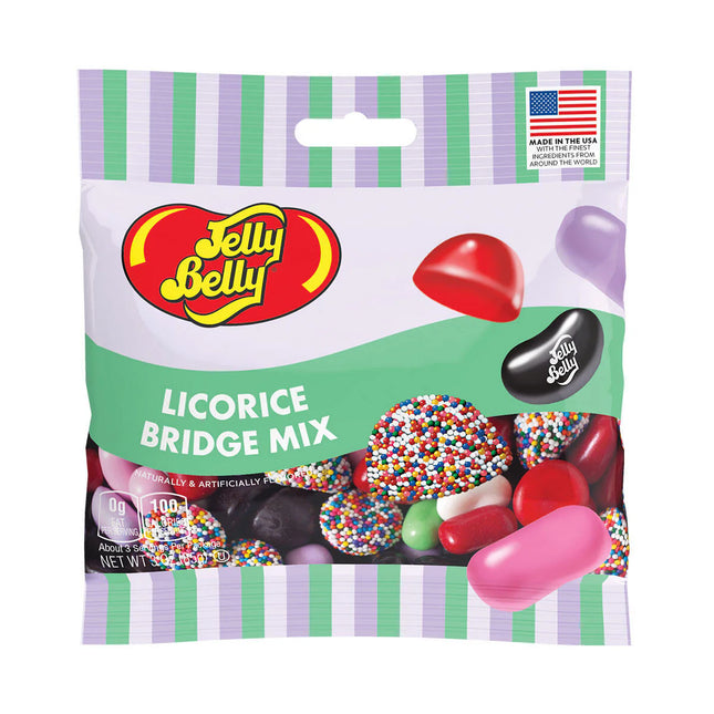 JELLY BELLY PEG BAG - LICORICE BRIDGE MIX 3.0oz 12ct