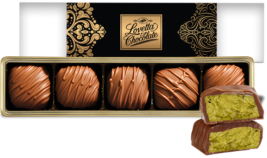 Mini Dubai Pistachio Chocolate Bar Knafeh 5pc 12ct