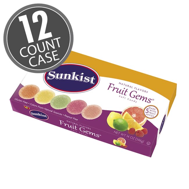 Jelly Belly Sunkist Fruit Gems 14oz 12ct