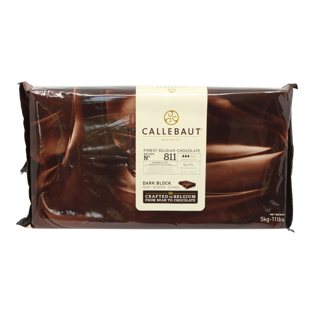 Barry Callebaut C811 Dark Couverture Blocks 53.1% Cacao Blocks 55lb