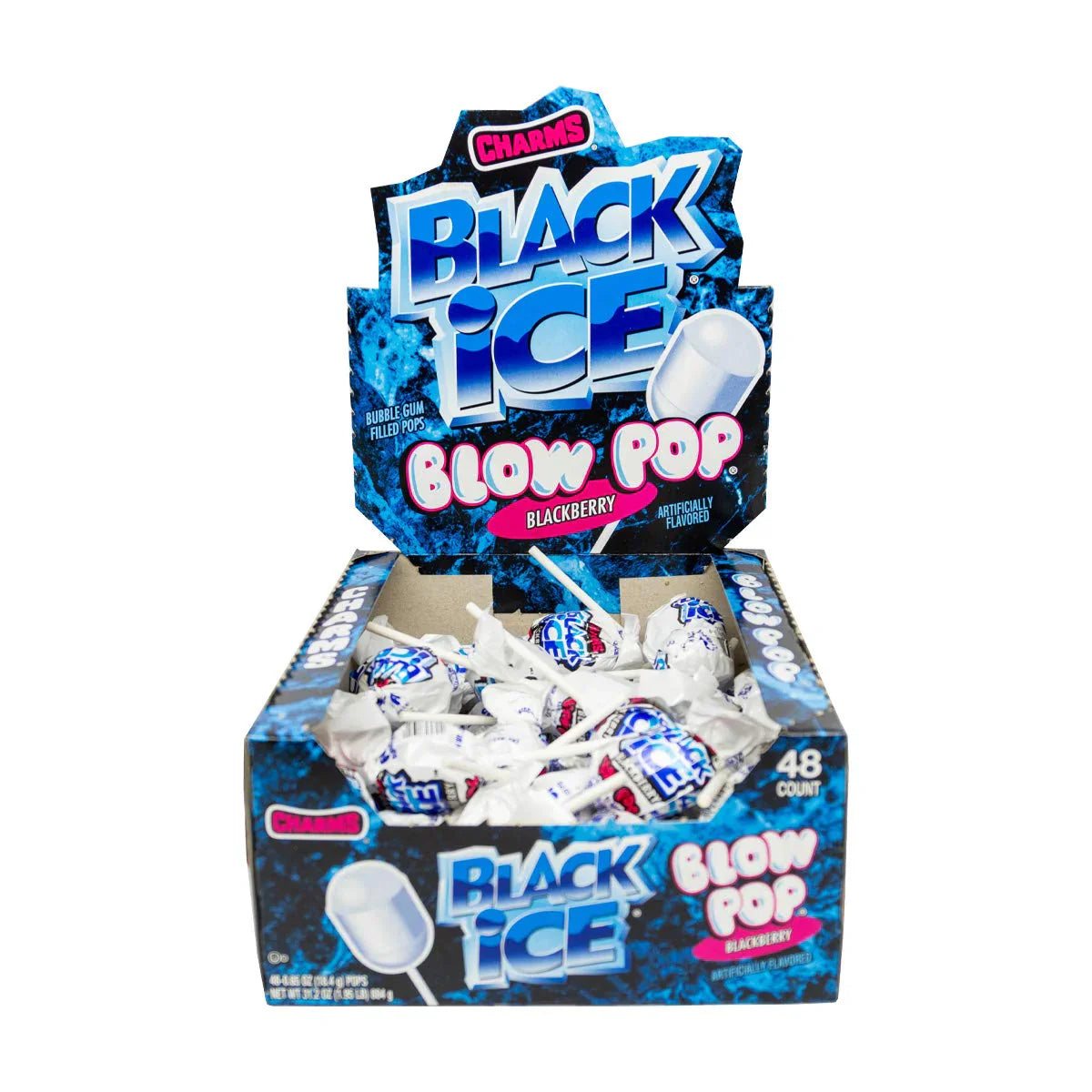 Charms Black Ice Blow Pop 48ct