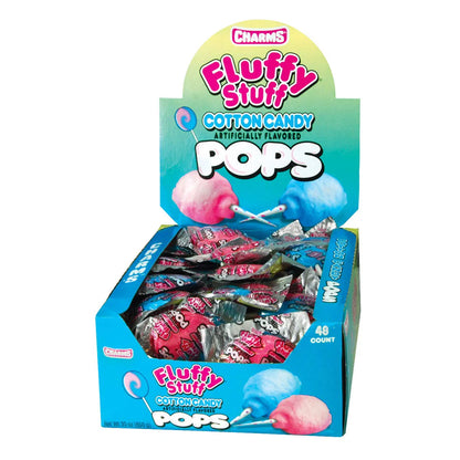 Charms Cotton Candy Flat Pop 48ct