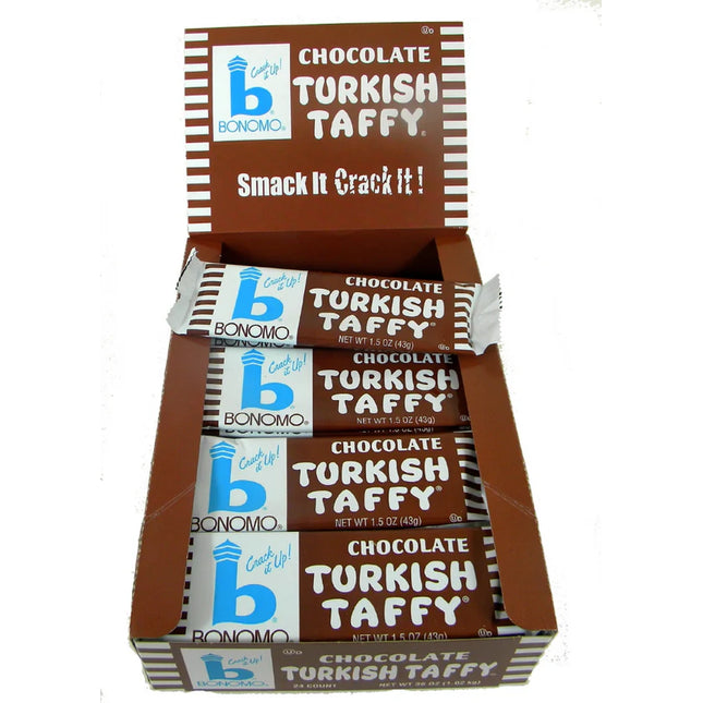 Bonomo Turkish Taffy Chocolate 1.5oz Bar 24ct