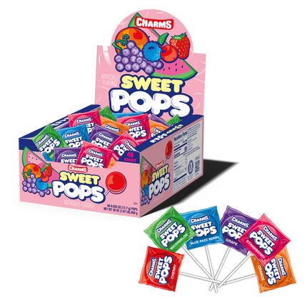 Charms Sweet Flat Pop 48ct
