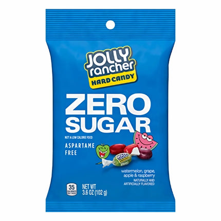 Hershey Peg Large Sugar Free Jolly Rancher Hard Assorted 3.6oz 12ct