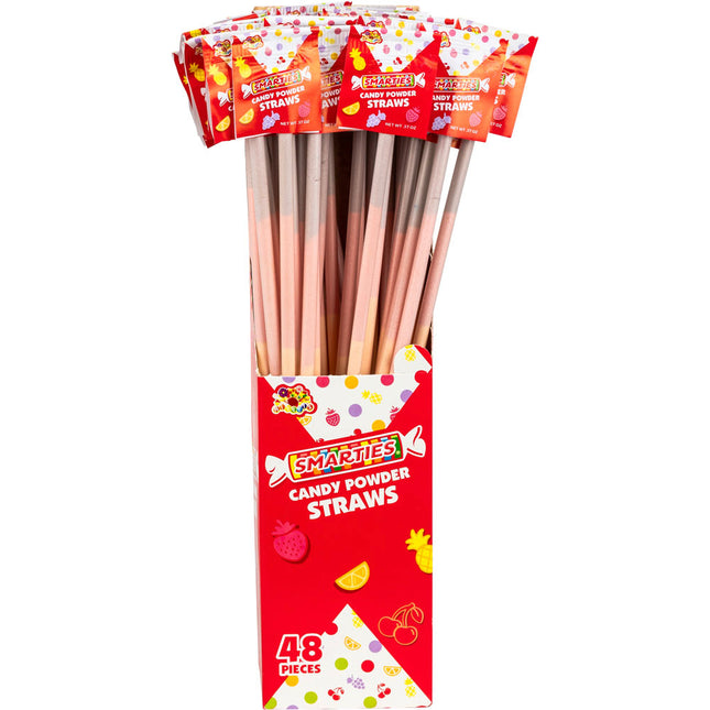Alberts Smarties Candy Straws .37oz 48ct