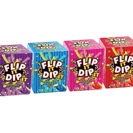 Foreign Flip and Dip Gummy Sticks 8pk