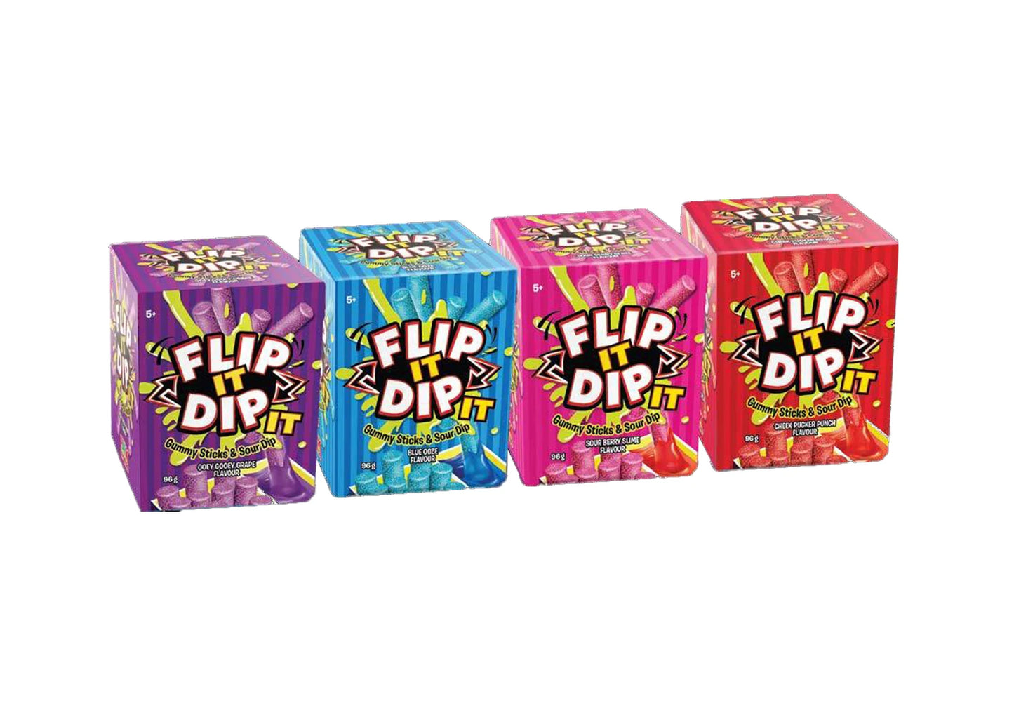 Foreign Flip and Dip Gummy Sticks 8pk