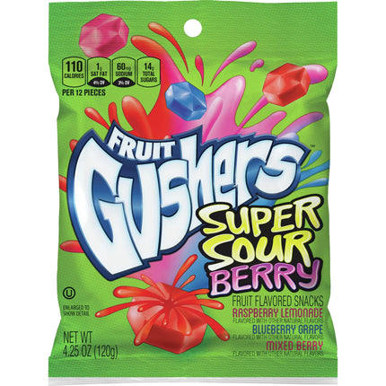 Gushers Super Sour Berry 4.25oz 8ct