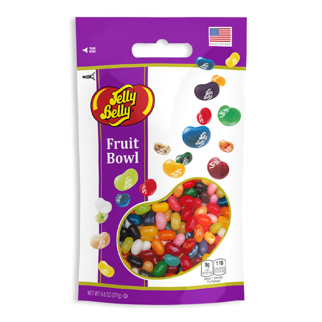 Jelly Belly Fruit Bowl Large Stand Up Bag 9.8oz 6ct