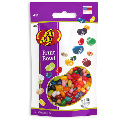 Jelly Belly Fruit Bowl Large Stand Up Bag 9.8oz 6ct