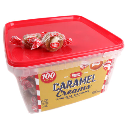 Goetze Caramel Creams 100pc 2.5lb Tub