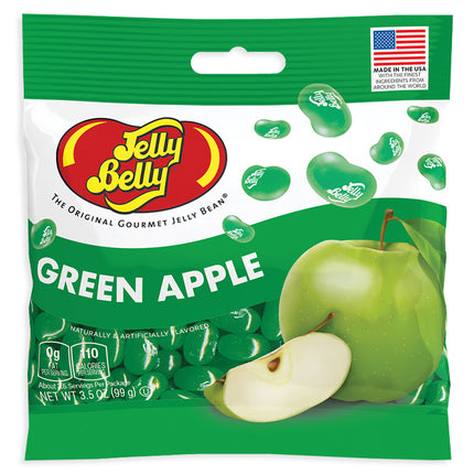 Jelly Belly Green Apple Peg Bag 3.5oz 12ct