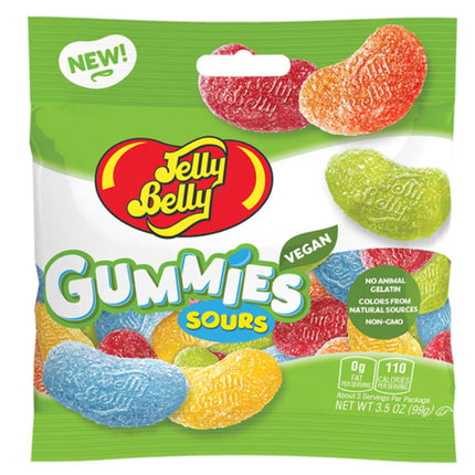 Jelly Belly Bean Shaped Gummies Sours 3.5oz 12ct