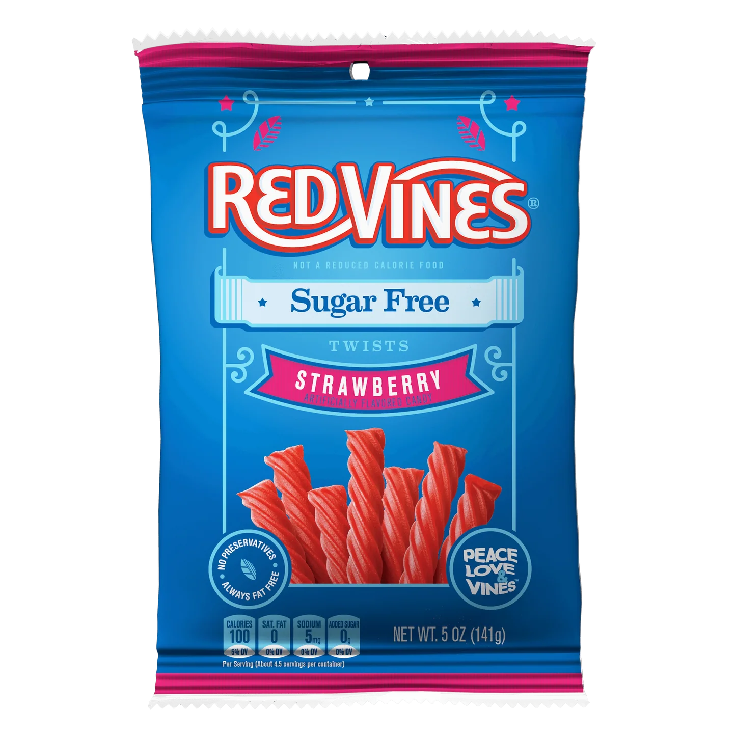 Red Vines Sugar Free Strawberry Twists 5oz 12ct