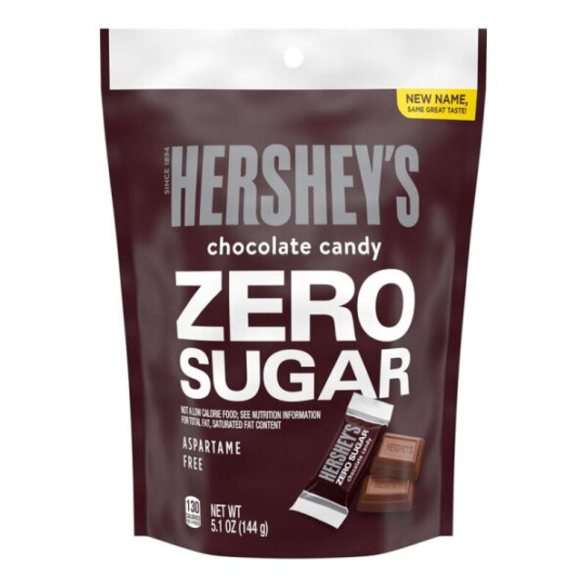 HERSHEY'S ZERO SUGAR Milk Chocolate Peg Bag 3oz 12ct