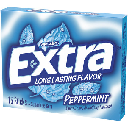 Wrigley Extra Slim Pack 15 stick Peppermint 10ct