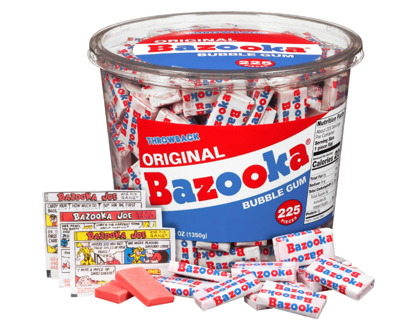 Boozoca The Bazooka Company Bazooka Tub 225ct – Royal Wholesale